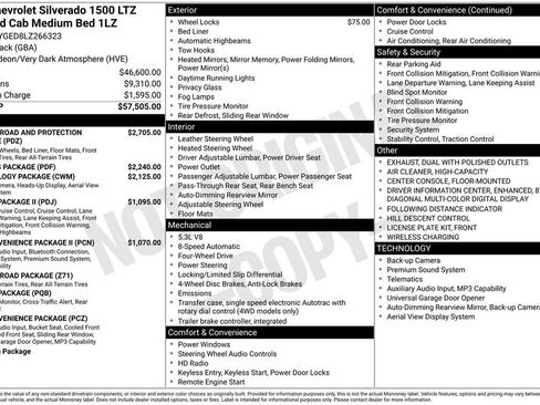 Certified 2020 Chevrolet Silverado 1500 LTZ AWD/4WD image 2