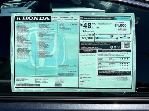New 2025 Honda Accord EX-L image 26
