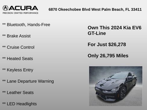 Used 2024 Kia EV6 GT-Line w/ GT-Line White Seat Package image 12
