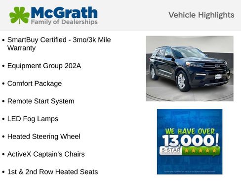 Used 2020 Ford Explorer XLT w/ Equipment Group 202A AWD/4WD image 6