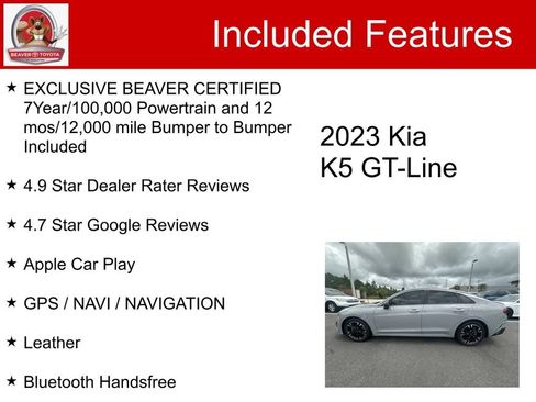 Used 2023 Kia K5 GT-Line w/ GT-Line Premium Package FWD image 5