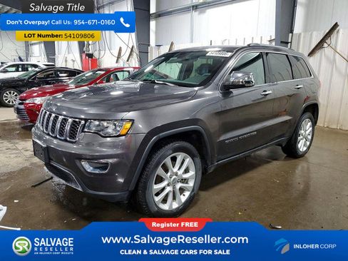 Used 2017 Jeep Grand Cherokee Limited w/ Trailer Tow Group IV AWD/4WD image 1