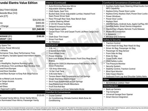 Used 2017 Hyundai Elantra Value Edition w/ Cargo Package FWD image 4