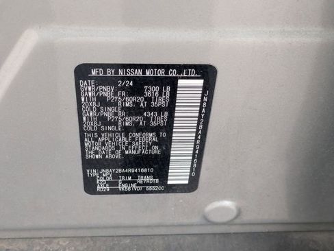 Used 2024 Nissan Armada SL w/ Captain's Chairs Package RWD image 38