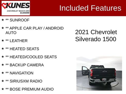 Used 2021 Chevrolet Silverado 1500 LTZ w/ LTZ Premium Package AWD/4WD image 2