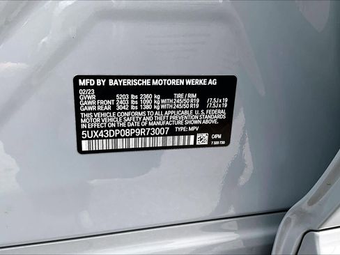 Certified 2023 BMW X3 sDrive30i w/ M Sport Package image 40