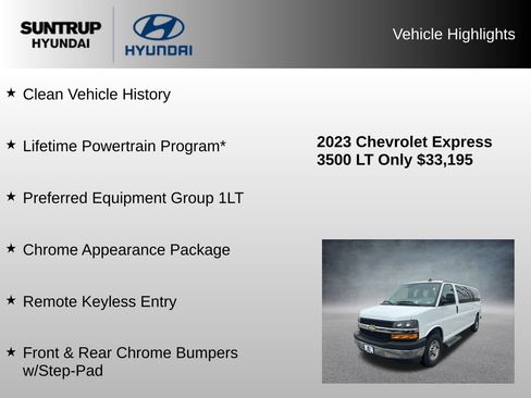 Used 2023 Chevrolet Express 3500 LT w/ LT Preferred Equipment Group RWD image 8
