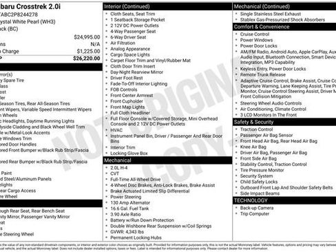 Used 2023 Subaru Crosstrek 2.0i image 32