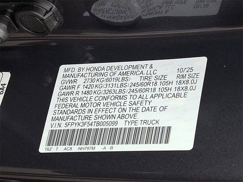 New 2026 Honda Ridgeline RTL image 18