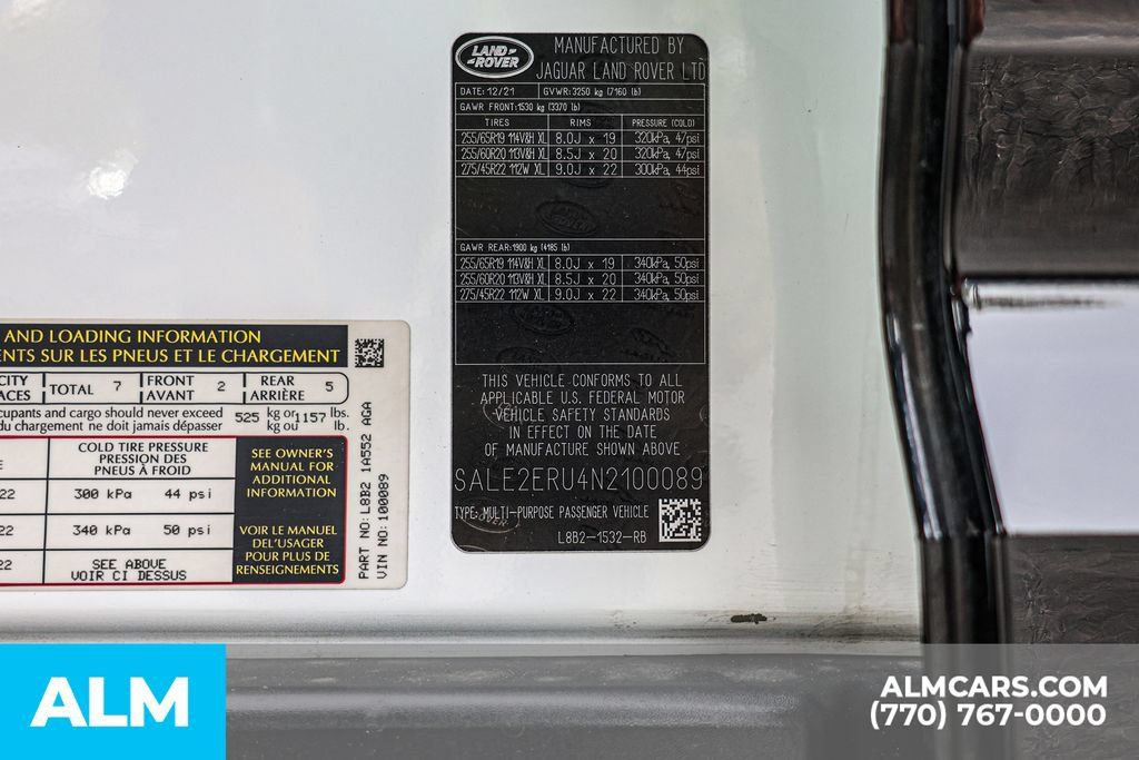 Used 2022 Land Rover Defender 110 X-Dynamic SE AWD/4WD image 57
