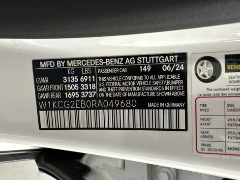 Certified 2024 Mercedes-Benz EQS 450+ 4MATIC Sedan image 25