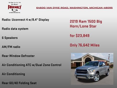Used 2019 RAM 1500 Big Horn AWD/4WD image 30