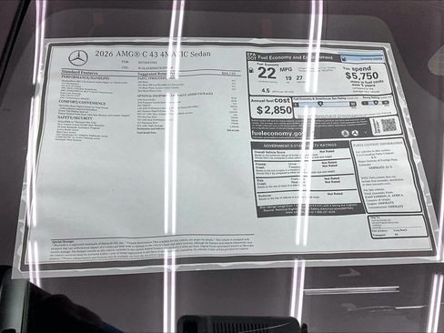 New 2026 Mercedes-Benz C 43 AMG 4MATIC image 17