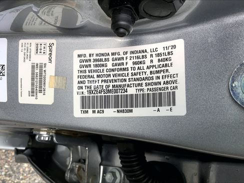 Certified 2021 Honda Insight EX image 34