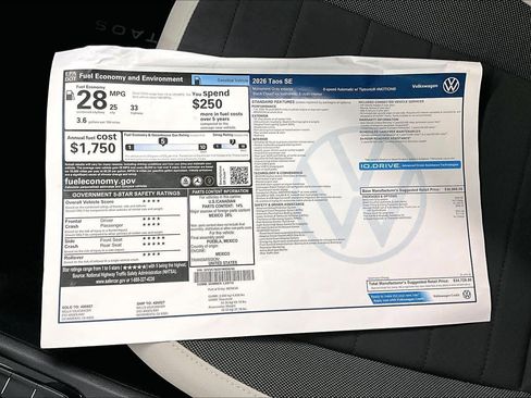 New 2026 Volkswagen Taos SE image 35