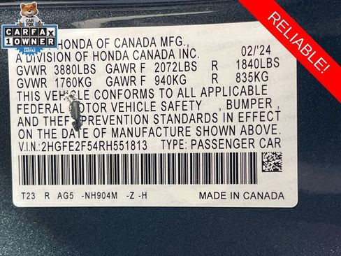 Used 2024 Honda Civic Sport image 29