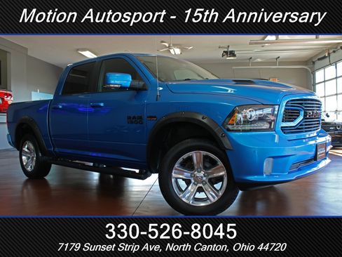 Used 2018 RAM 1500 Sport w/ Hydro Blue Sport Package AWD/4WD image 2