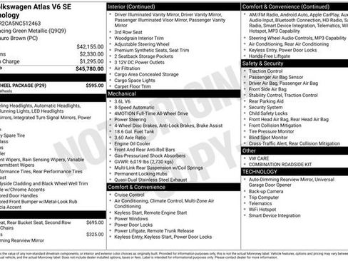 Certified 2022 Volkswagen Atlas SE w/ Black Wheel Package image 40