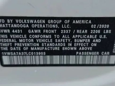 Used 2020 Volkswagen Passat 2.0T SE FWD image 46