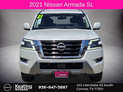 Used 2021 Nissan Armada SL w/ Captain's Chairs Package RWD image 2