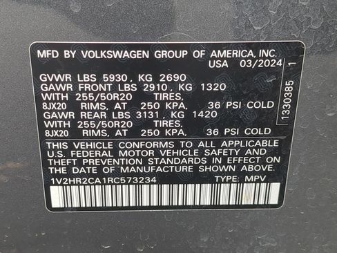 Used 2024 Volkswagen Atlas SE image 36