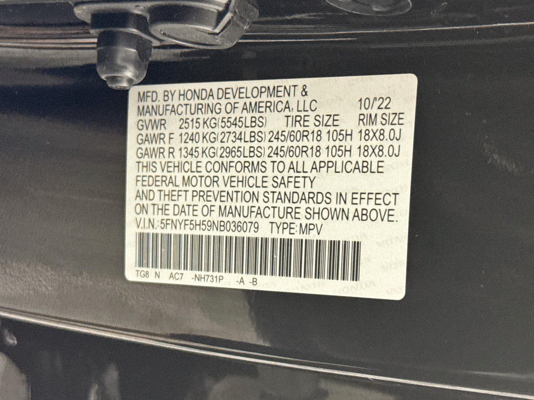 Used 2022 Honda Pilot EX-L image 71