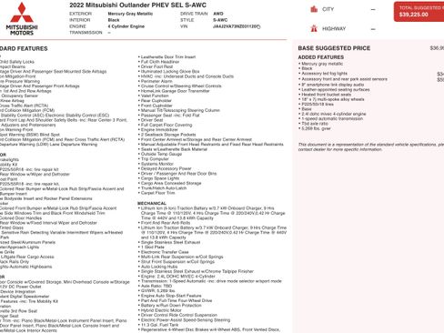 Used 2022 Mitsubishi Outlander LE AWD/4WD image 2