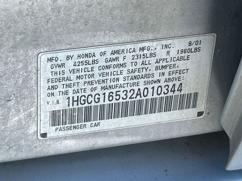 Used 2002 Honda Accord EX image 15
