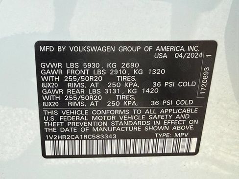 Used 2024 Volkswagen Atlas SE AWD/4WD image 31