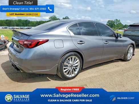 Used 2021 INFINITI Q50 Luxe w/ Seat & Sound Package AWD/4WD image 4