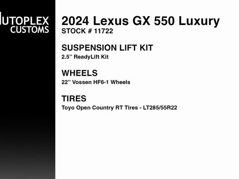 Used 2024 Lexus GX 550 w/ Accessory Package (2T) image 2