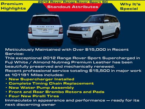 Used 2012 Land Rover Range Rover Sport Supercharged AWD/4WD image 4