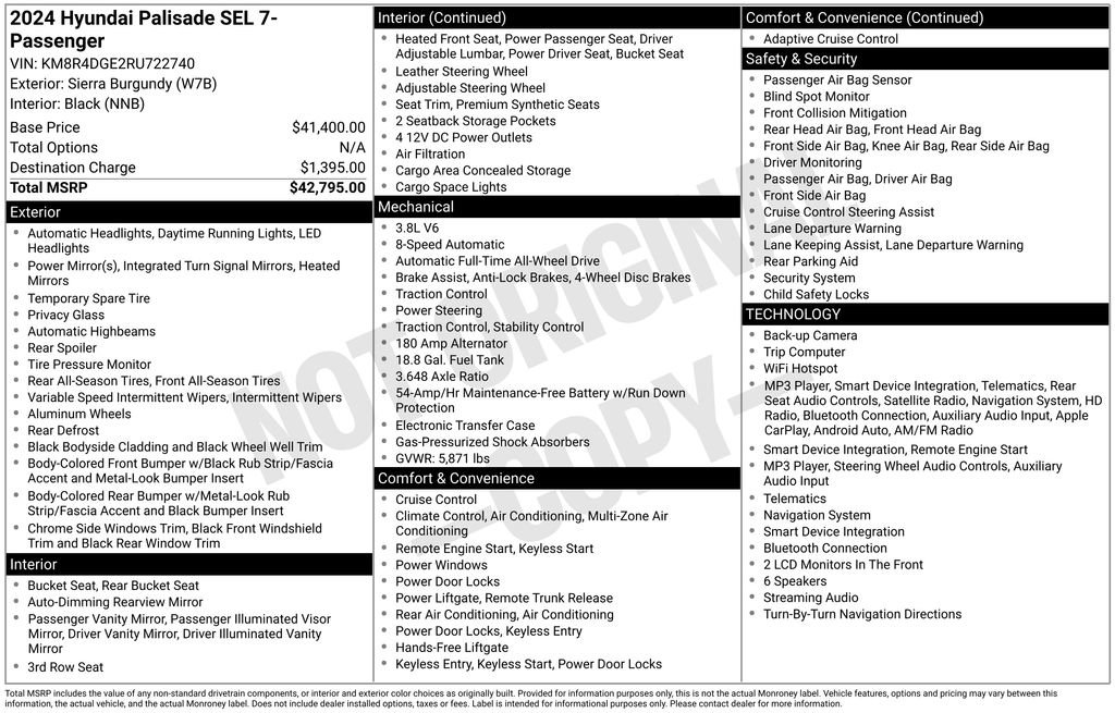 Certified 2024 Hyundai Palisade SEL AWD/4WD image 31