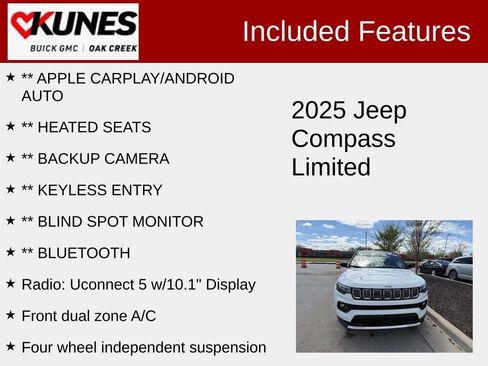 Used 2025 Jeep Compass Limited AWD/4WD image 2