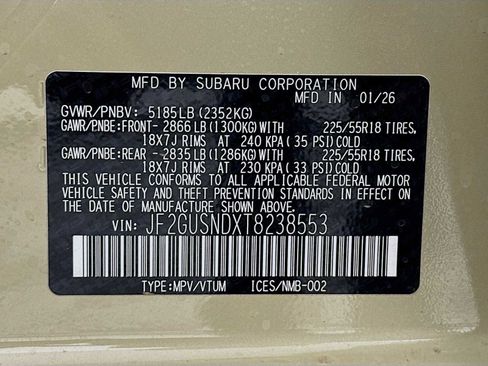New 2026 Subaru Crosstrek 2.5i Limited w/ Convenience Package AWD/4WD image 29