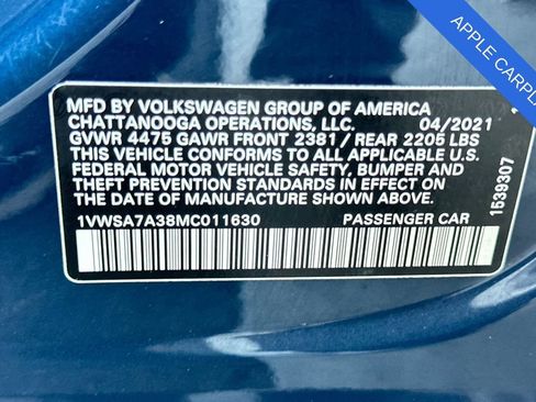 Used 2021 Volkswagen Passat 2.0T SE FWD image 34