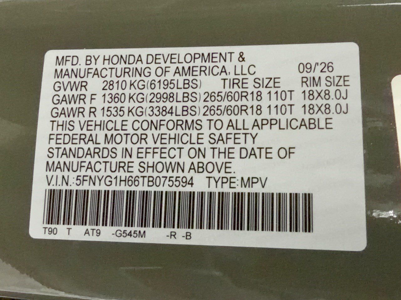 New 2026 Honda Pilot TrailSport image 31