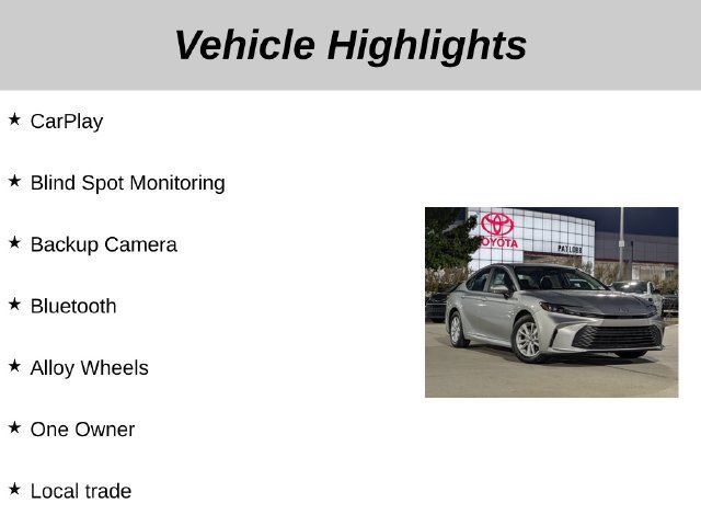 Used 2025 Toyota Camry LE FWD image 5