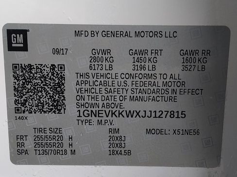 Used 2018 Chevrolet Traverse High Country image 33