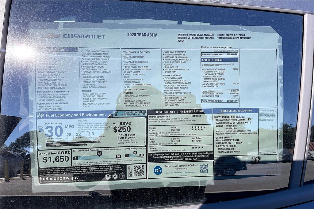 New 2026 Chevrolet Trax ACTIV w/ Driver Confidence Package FWD image 27