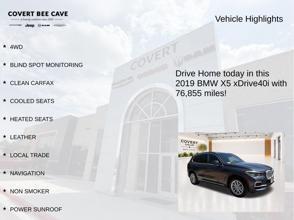 Used 2019 BMW X5 xDrive40i AWD/4WD image 7
