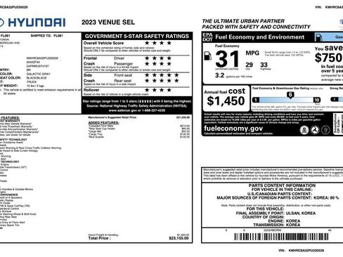 Used 2023 Hyundai Venue SEL image 37