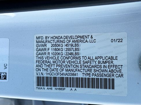 Used 2022 Honda Accord EX-L image 43