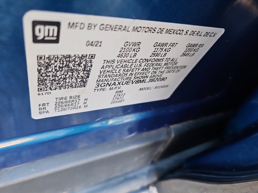 Certified 2021 Chevrolet Equinox LT AWD/4WD image 14