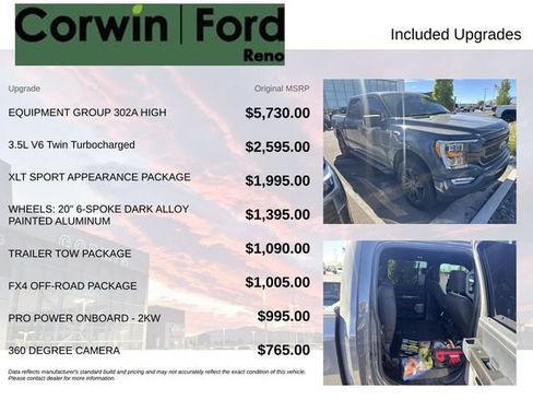 Used 2021 Ford F150 XLT w/ Equipment Group 302A High AWD/4WD image 3