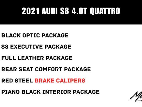 Used 2021 Audi S8 L w/ Full Leather Package AWD/4WD image 2