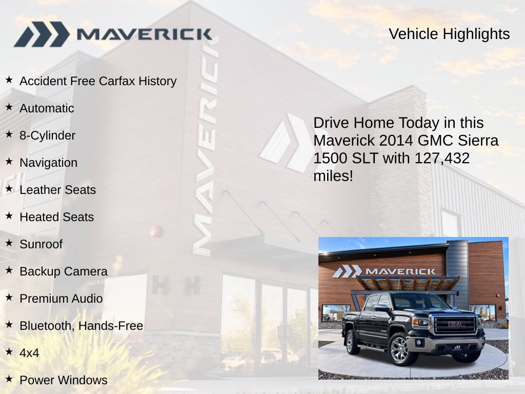 Used 2014 GMC Sierra 1500 SLT w/ SLT Crew Cab Value Package AWD/4WD image 5