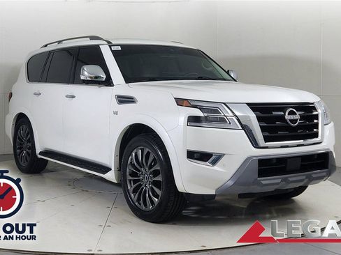 Used 2021 Nissan Armada Platinum w/ Captain's Chairs Package image 1