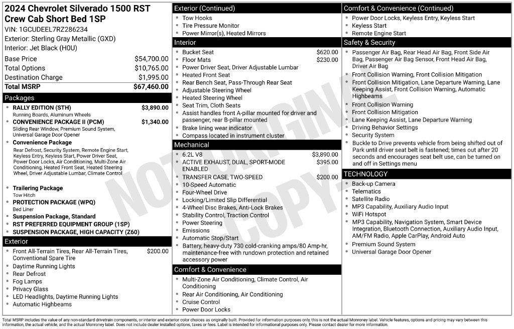 Certified 2024 Chevrolet Silverado 1500 RST w/ Rally Edition AWD/4WD image 35