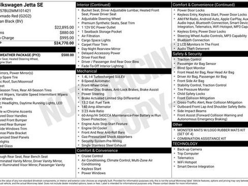 Used 2021 Volkswagen Jetta SE w/ SE Cold Weather Package image 7